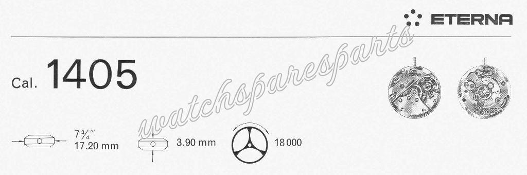 Eterna 1405 Watch movements Eterna 1405 Watch movements