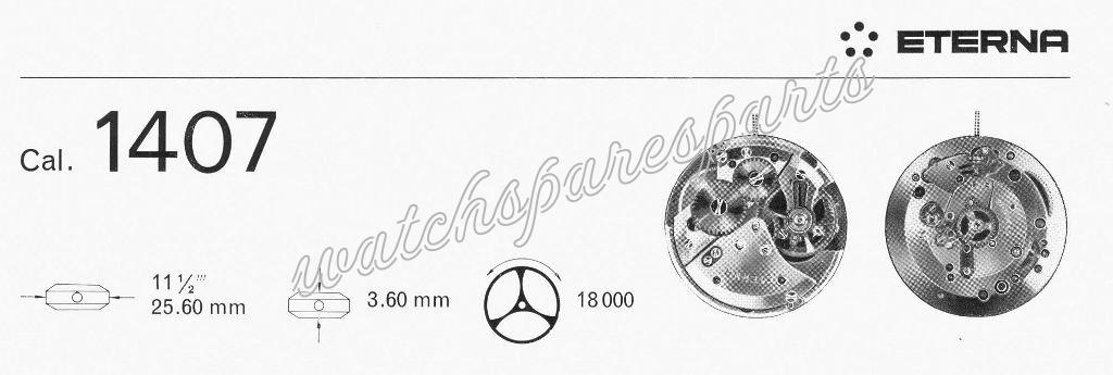 Eterna 1407 Watch movements Eterna 1407 Watch movements