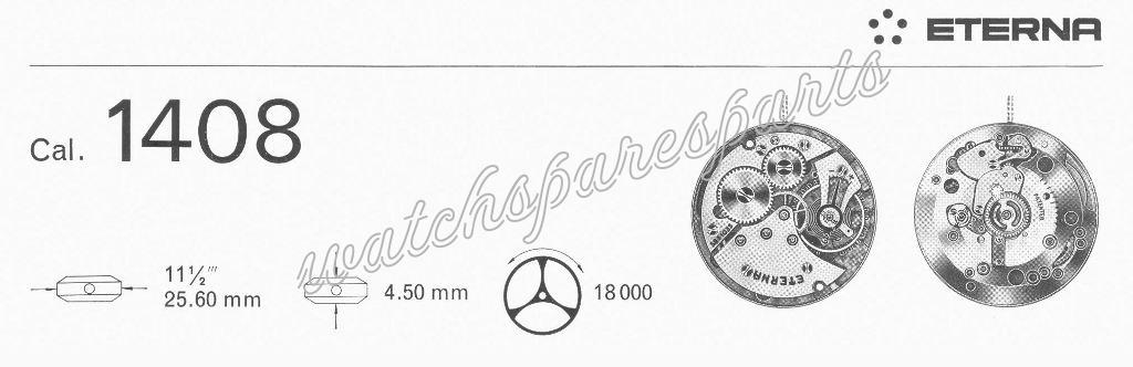 Eterna 1408 Watch movements Eterna 1408 Watch movements