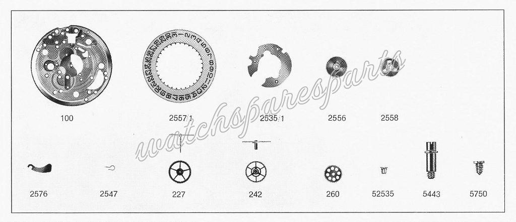 Eterna 1421 Watch Date spare parts Eterna 1421 Watch Date spare parts