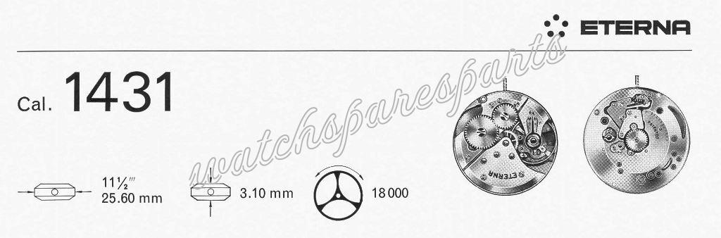 Eterna 1431 Watch movements Eterna 1431 Watch movements