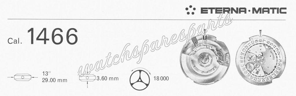 Eterna 1466 Watch movements Eterna 1466 Watch movements