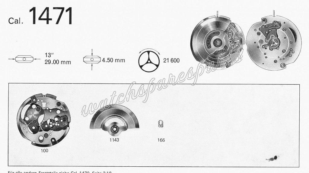 Eterna 1471 Watch movements Eterna 1471 Watch movements