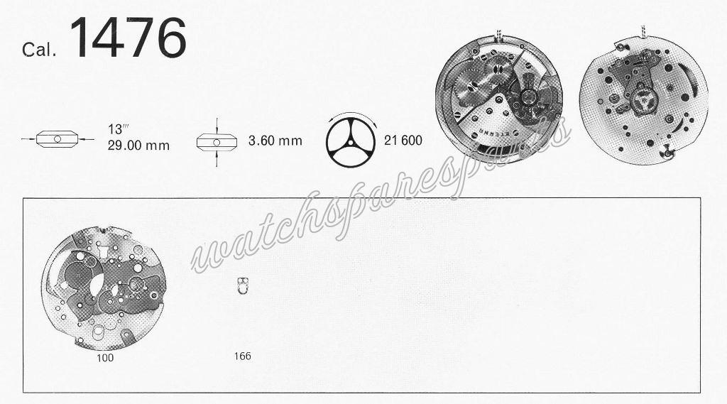Eterna 1476 Watch movements Eterna 1476 Watch movements
