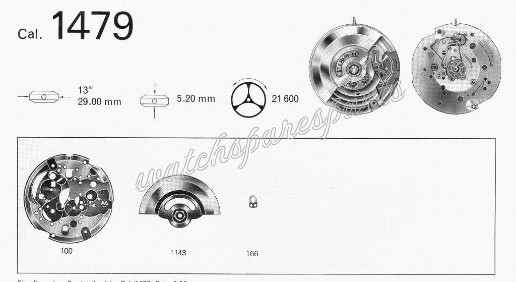 Eterna 1479 Watch movements Eterna 1479 Watch movements