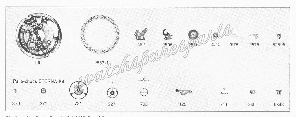 Eterna 1487 Watch Date spare parts Eterna 1487 Watch Date spare parts