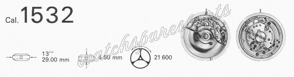 Eterna 1532 Watch movements Eterna 1532 Watch movements