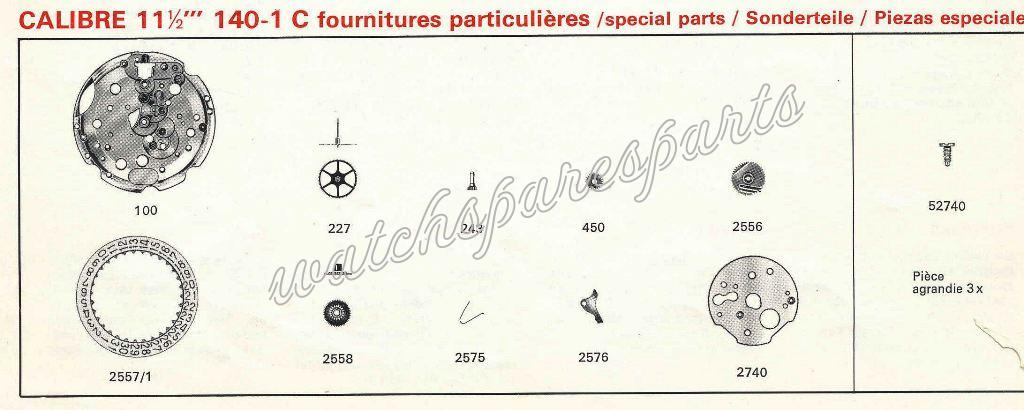 France Ebauches FE 140 1 C Watch Date spare parts France Ebauches FE 140 1 C Watch Date spare parts