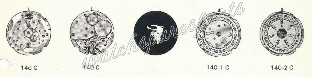 France Ebauches FE 140 1 C Watch movements France Ebauches FE 140 1 C Watch movements