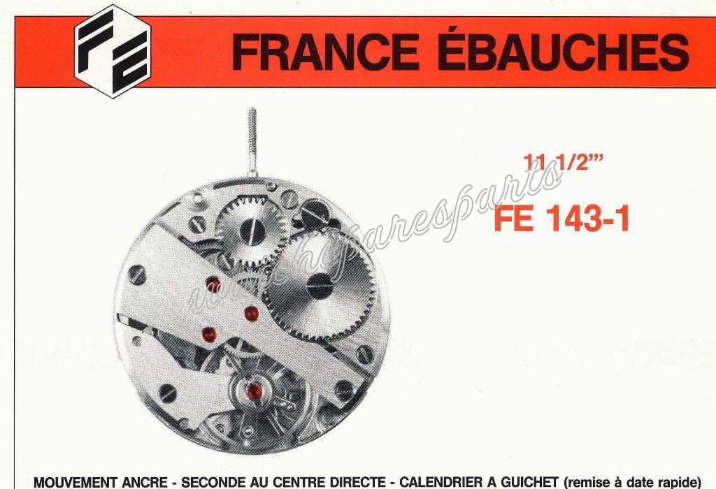 France Ebauches FE 143 1 Watch movements France Ebauches FE 143 1 Watch movements