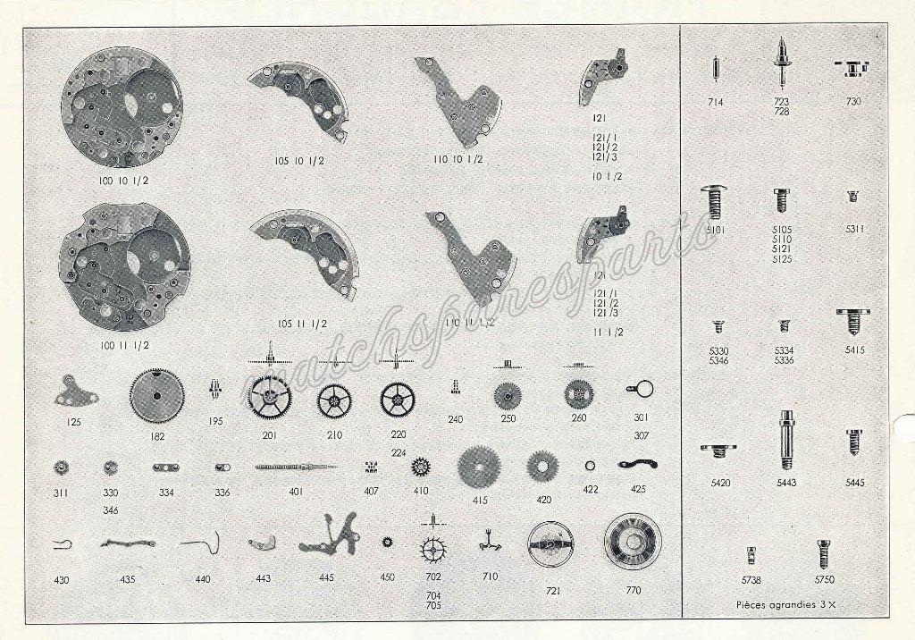 France Ebauches FE 233 60 Watch spare parts France Ebauches FE 233 60 Watch spare parts
