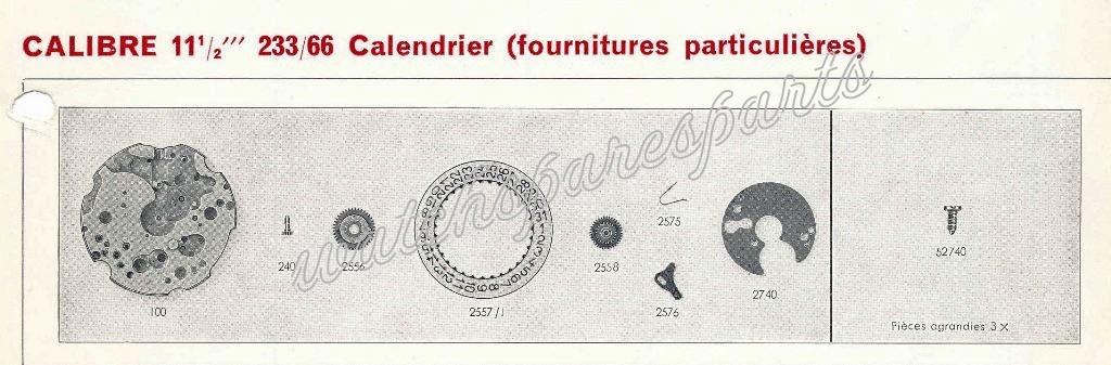 France Ebauches FE 233 66 Watch Date spare parts France Ebauches FE 233 66 Watch Date spare parts