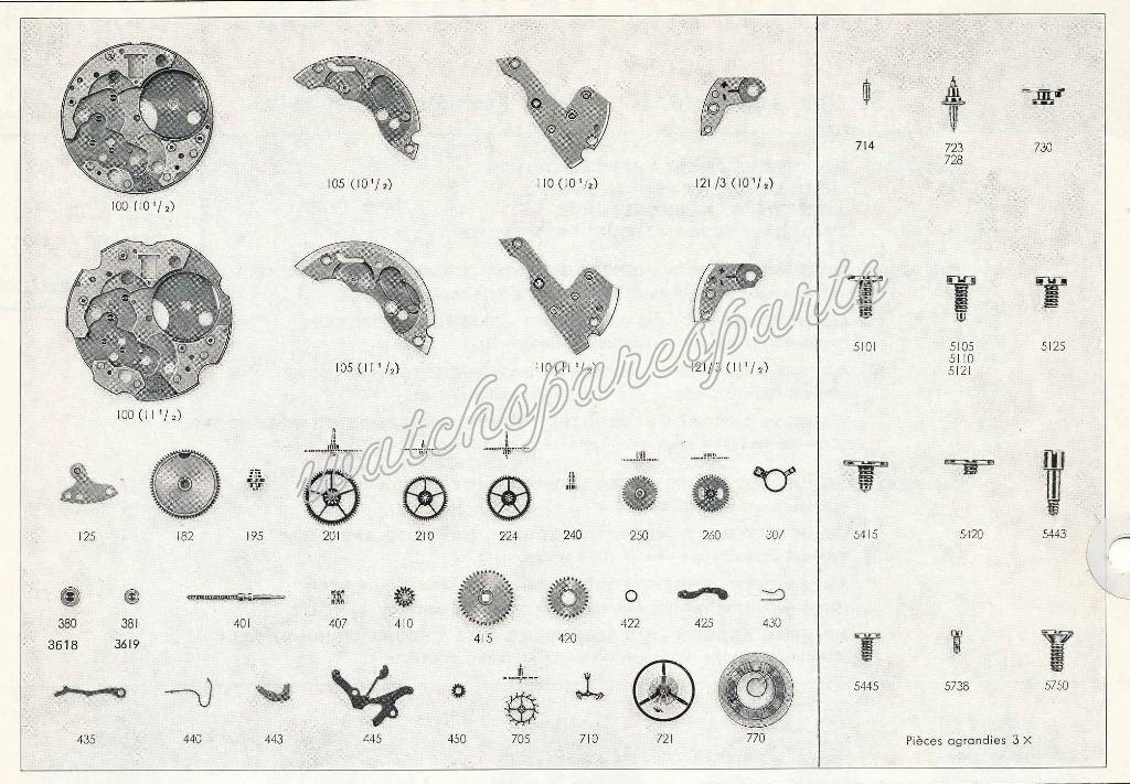 France Ebauches FE 233 68 Watch spare parts France Ebauches FE 233 68 Watch spare parts