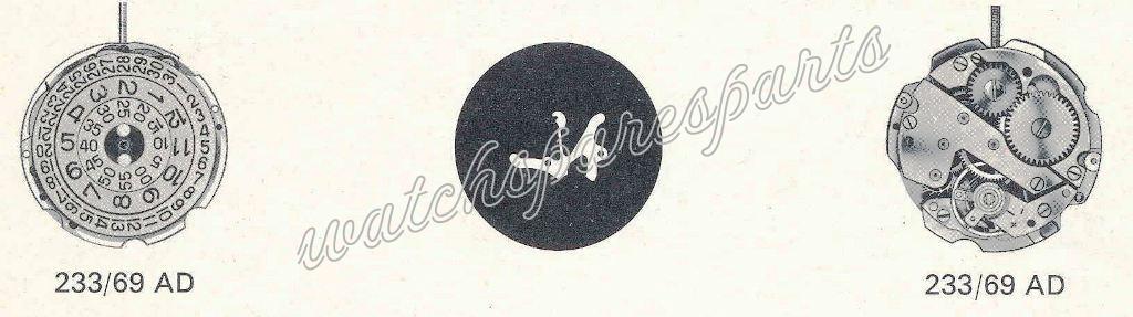 France Ebauches FE 233 69AD 21 Watch movements France Ebauches FE 233 69AD 21 Watch movements