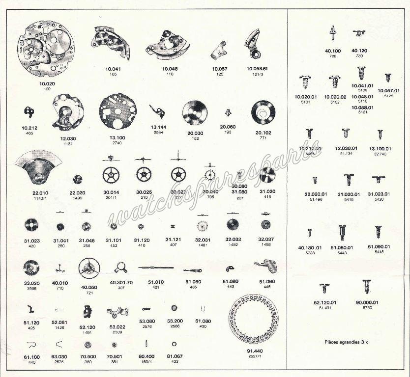 France Ebauches FE 4611 A Watch spare parts France Ebauches FE 4611 A Watch spare parts