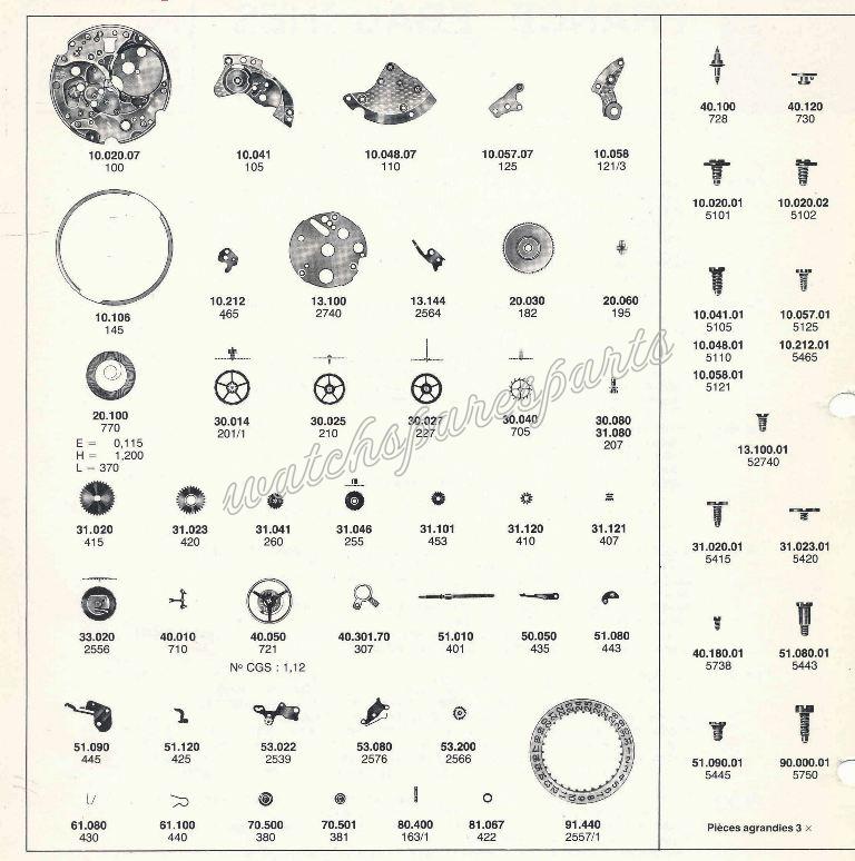 France Ebauches FE 5606 Watch spare parts France Ebauches FE 5606 Watch spare parts