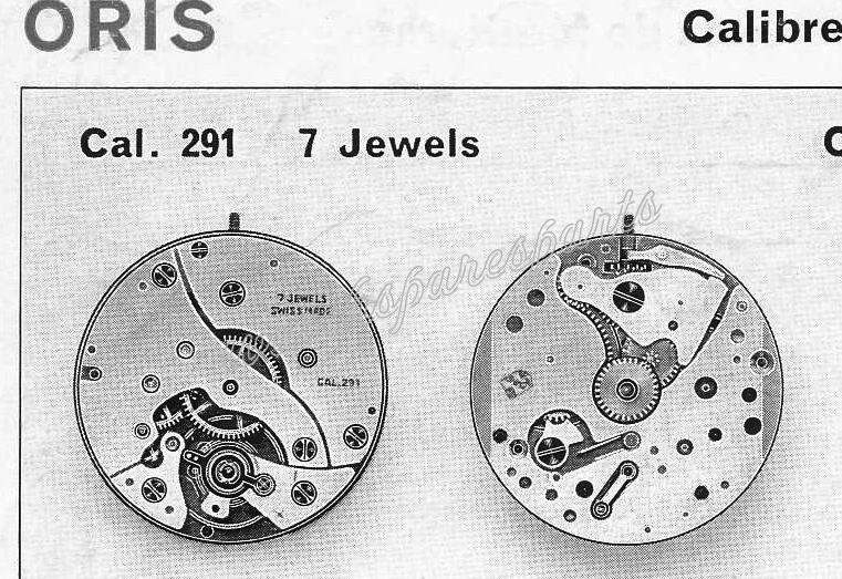 Oris 291 Watch movements Oris 291 Watch movements
