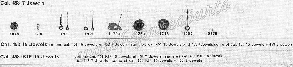 Oris 453 Watch spare part Oris 453 Watch spare part