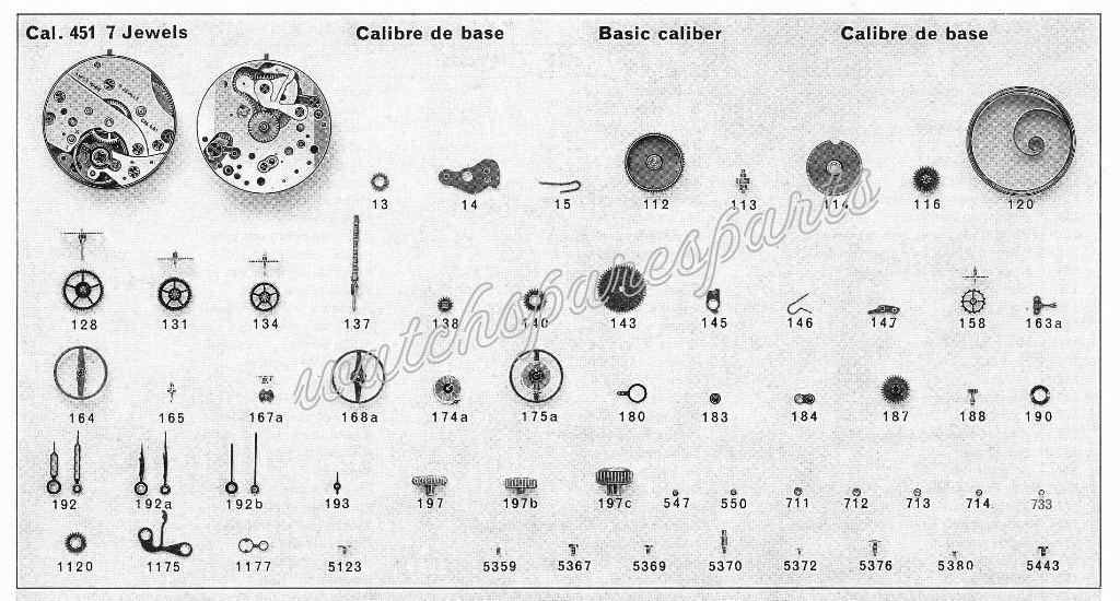 Oris 454 Watch movements Oris 454 Watch movements