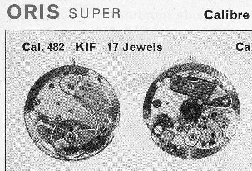 Oris 482 Watch movements Oris 482 Watch movements