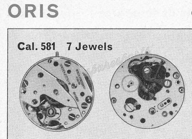 Oris 581 Watch movements Oris 581 Watch movements