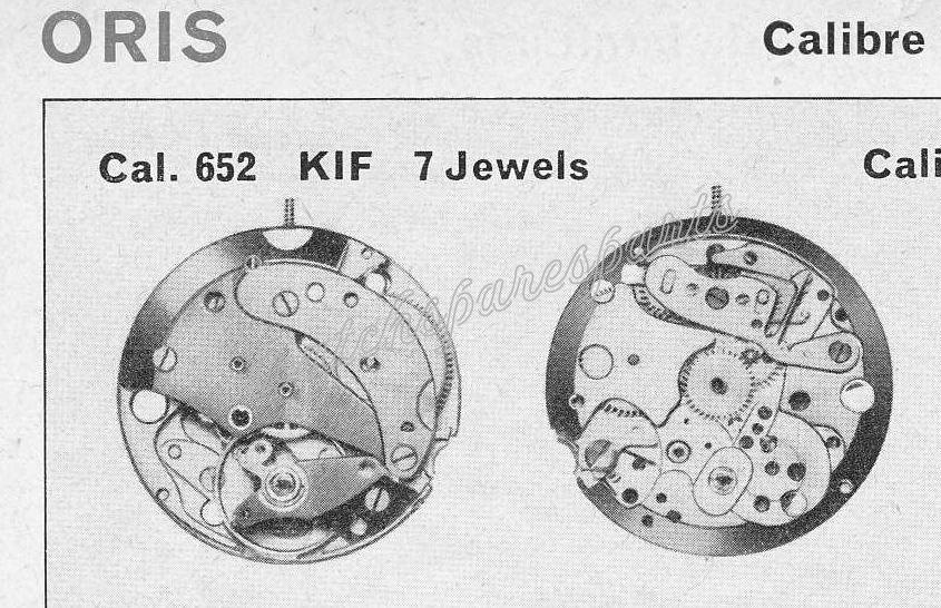 Oris 652 Watch movements Oris 652 Watch movements