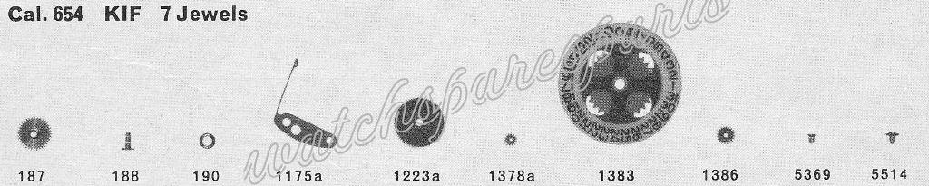 Oris 654 Watch Date spare parts Oris 654 Watch Date spare parts