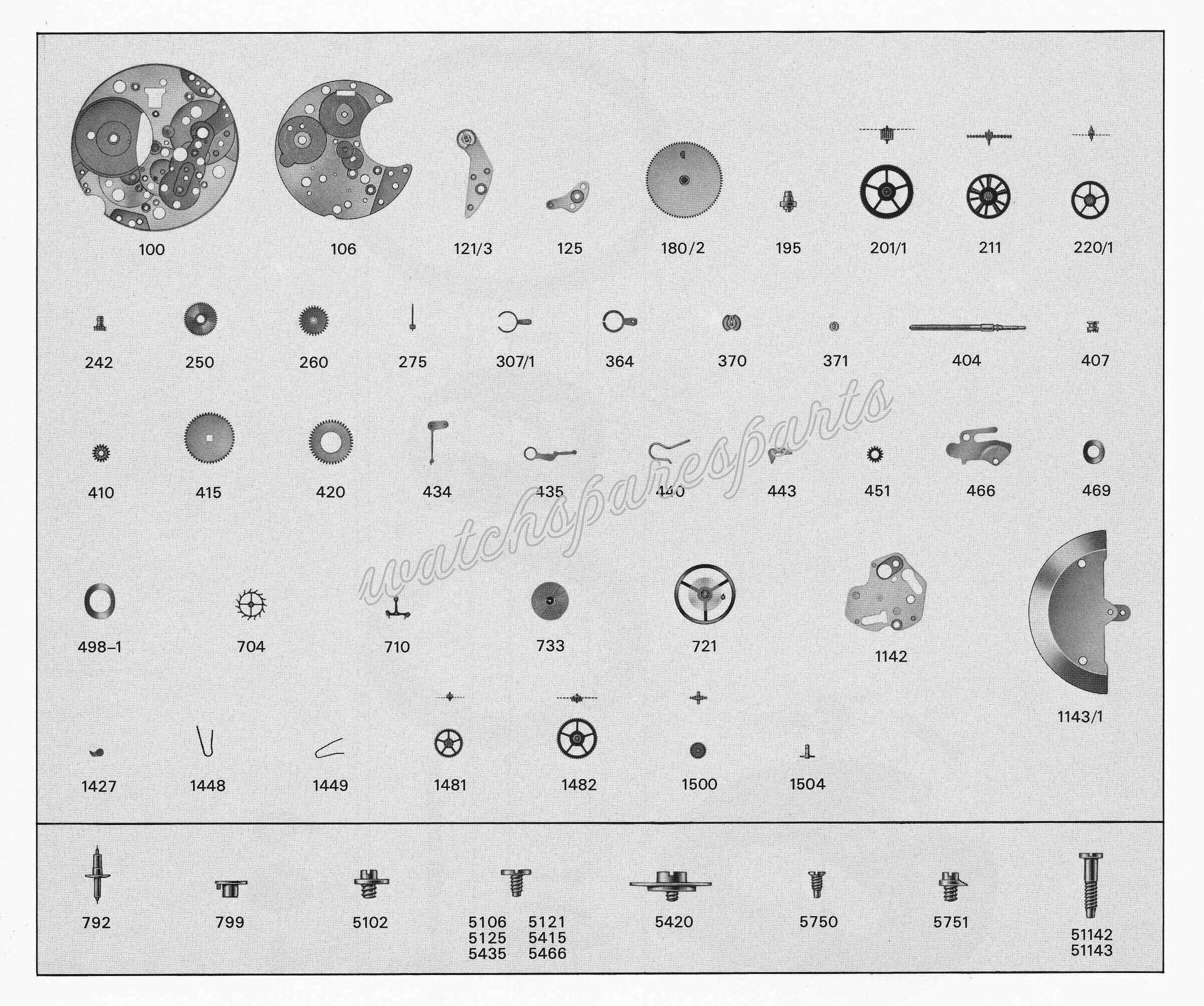 BFG Baumgartner 628 31 8 Watch Movement spare parts BFG Baumgartner 628 31 8 Watch Movement spare parts